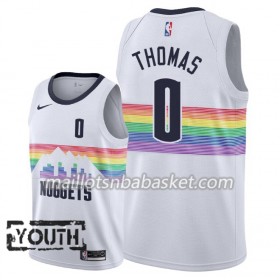 Maillot Enfant Denver Nuggets Isaiah Thomas 0 2018-19 Nike City Edition Blanc Swingman